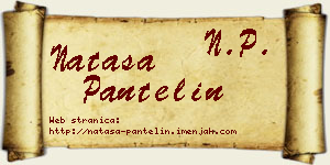 Nataša Pantelin vizit kartica